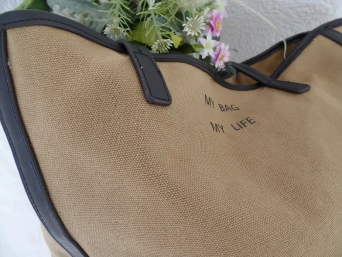 Sac toile "my bag my life" (fourre-tout) - photo numéro 3