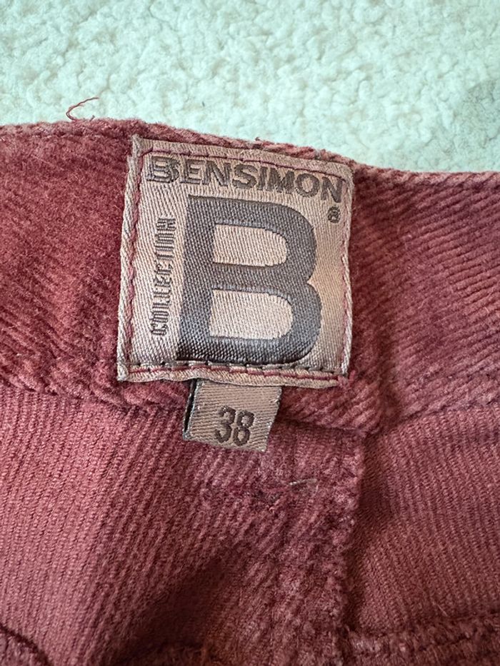 Pantalon en velours côtelé Bensimon Taille 38 - photo numéro 4
