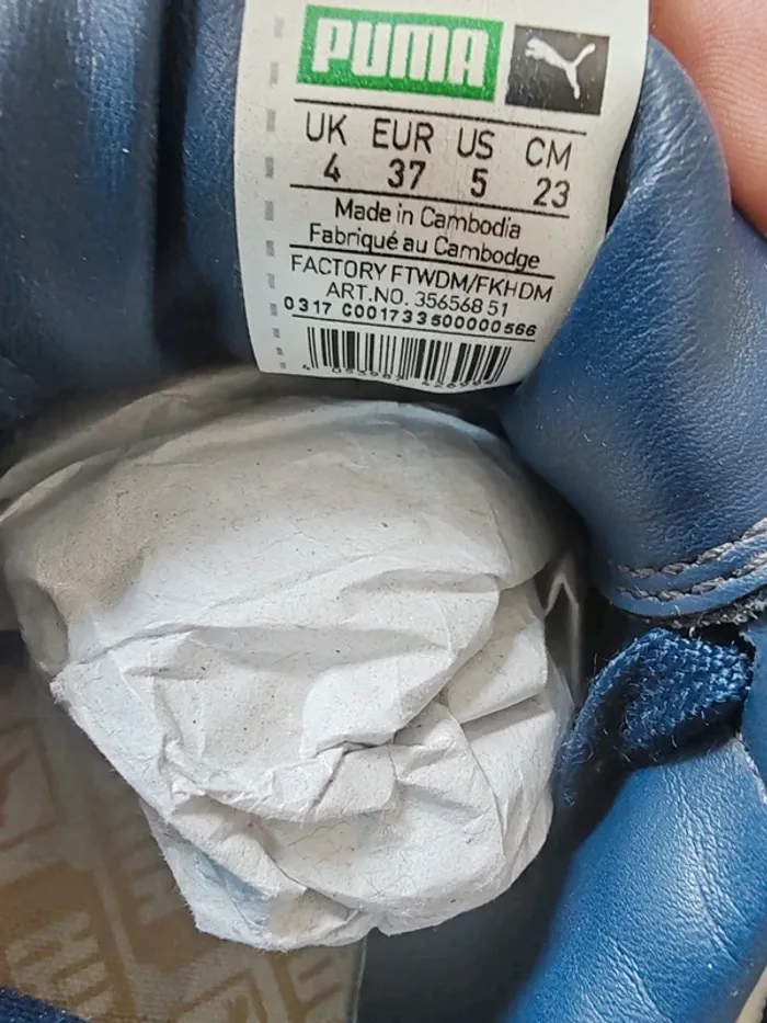 Baskets Puma Suede Classic bleu marine/blanc – Taille 37 Femme - photo numéro 7