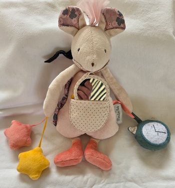 Peluche souris d'activités - il était une fois- Moulin Roty