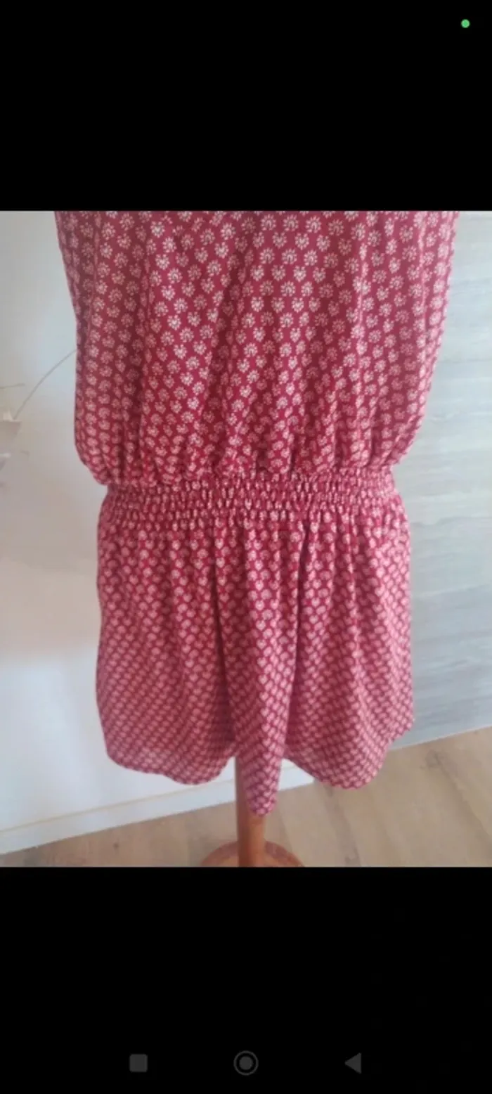 Superbe robe Mango 38 rouge et blanche - photo numéro 3