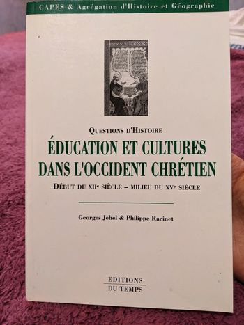 Éducation et culture de l'Occident chrétien début du 12e siècle milieu du 15e siècle