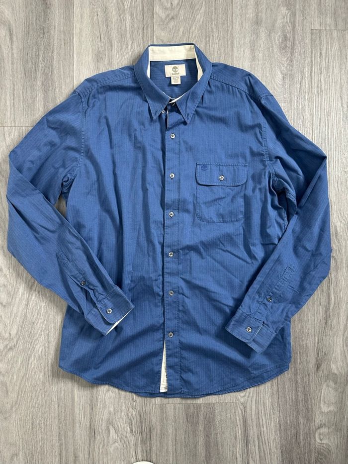 Chemise bleue à rayures Timberland TXL