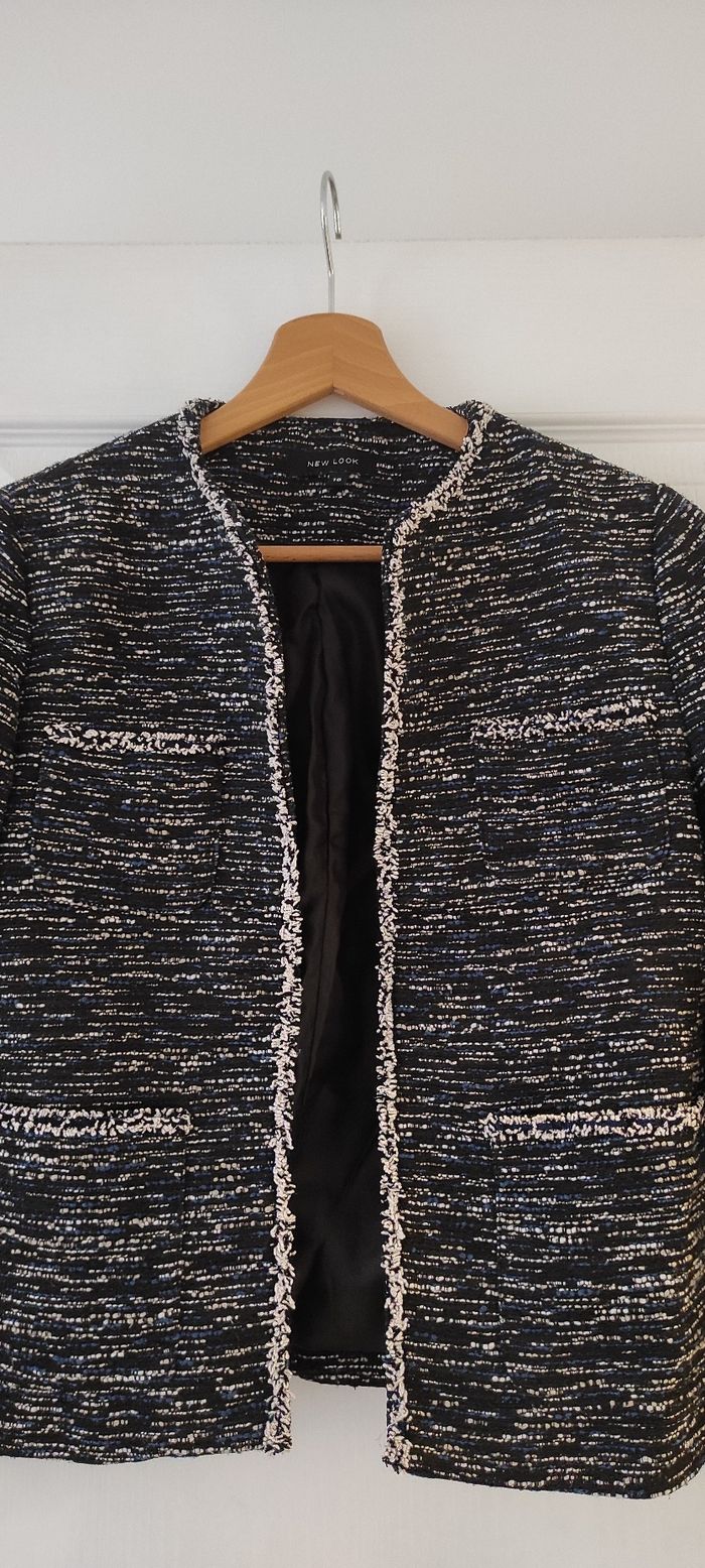 Veste blazer noir et bleu 38 - photo numéro 2