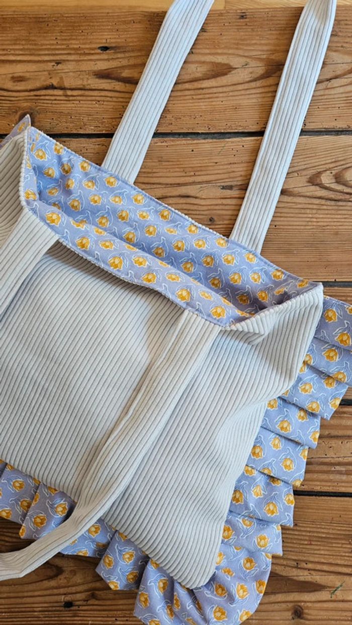 Tote bag Bloom velours côtelé - photo numéro 6