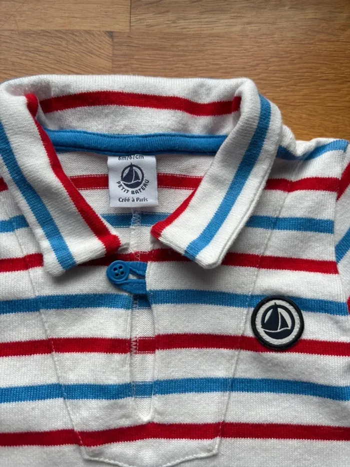 Belle barboteuse petit bateau 6 mois garçon neuve - photo numéro 2