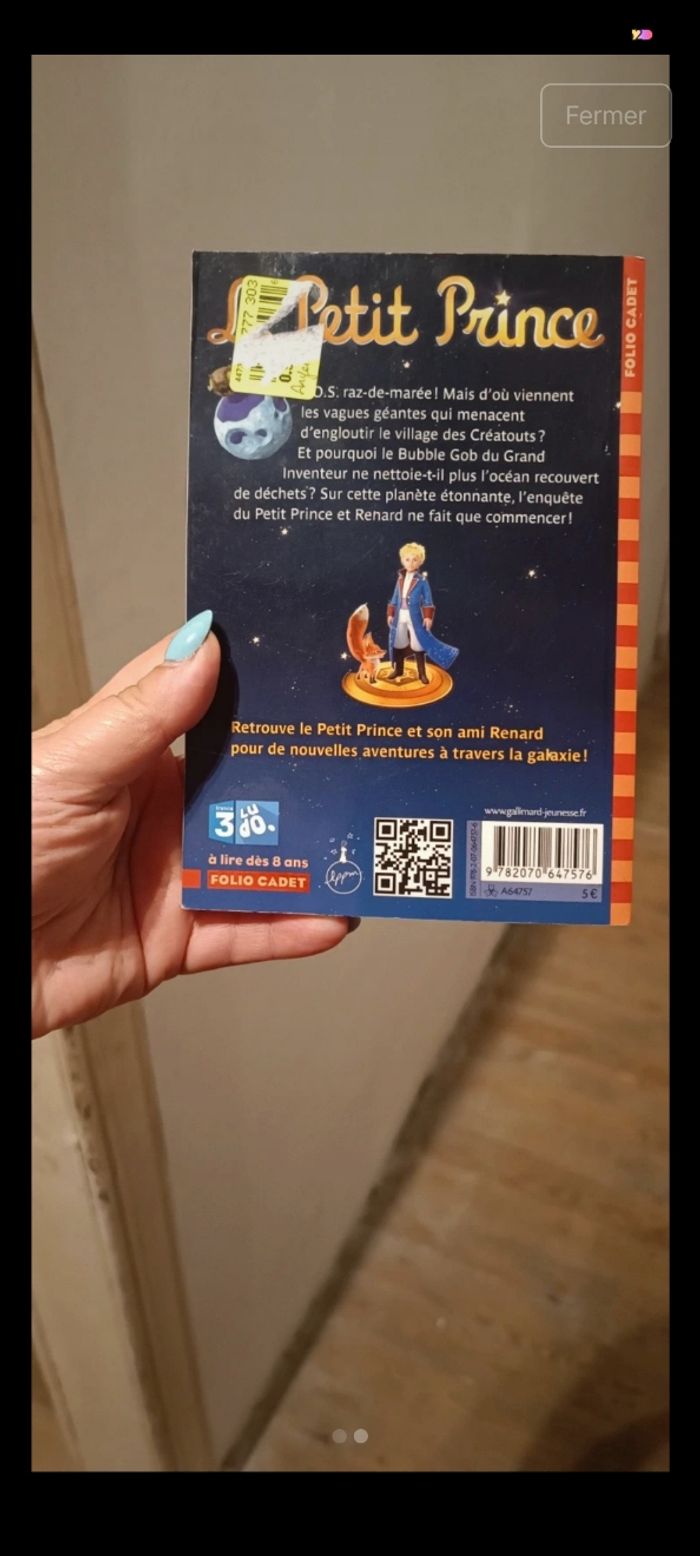 Livre le petit prince la planète du bubble gob - photo numéro 2