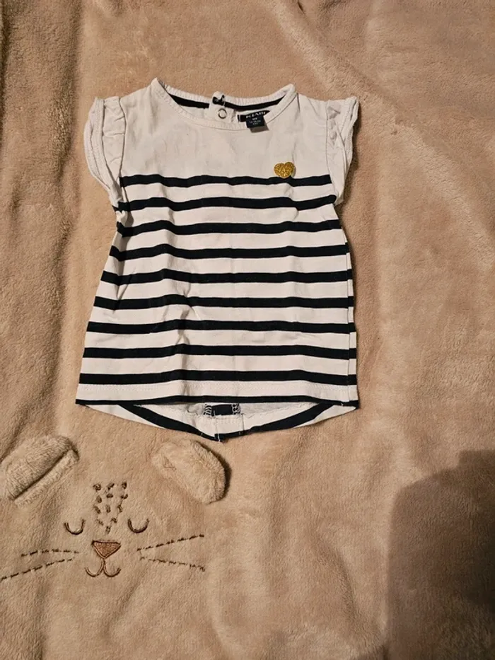 T-shirt rayé 1 mois