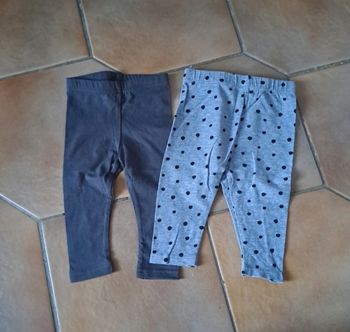Lot de 2 leggings 6 mois