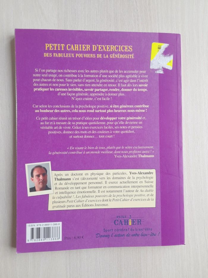 Petit cahier d'exercices des fabuleux pouvoirs de la générosité neuf - photo numéro 2