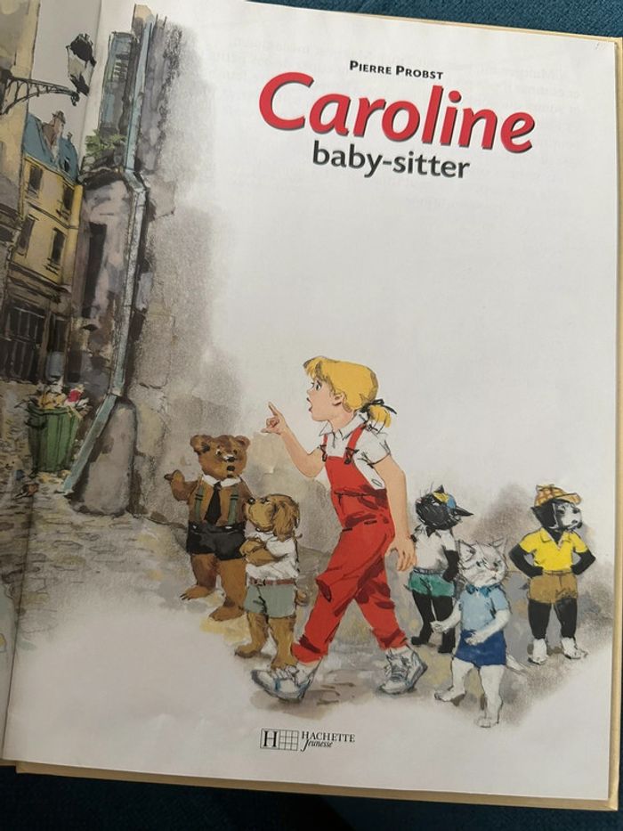 Livre rare Caroline Baby-sitter bébé baby-sitting singes bd album Hachette - photo numéro 3