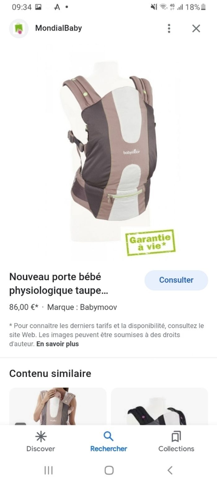 Porte bébé - photo numéro 3