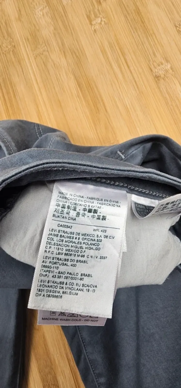 Levi's skinny filiforme mi-taille T:36 W29-L32 - photo numéro 9