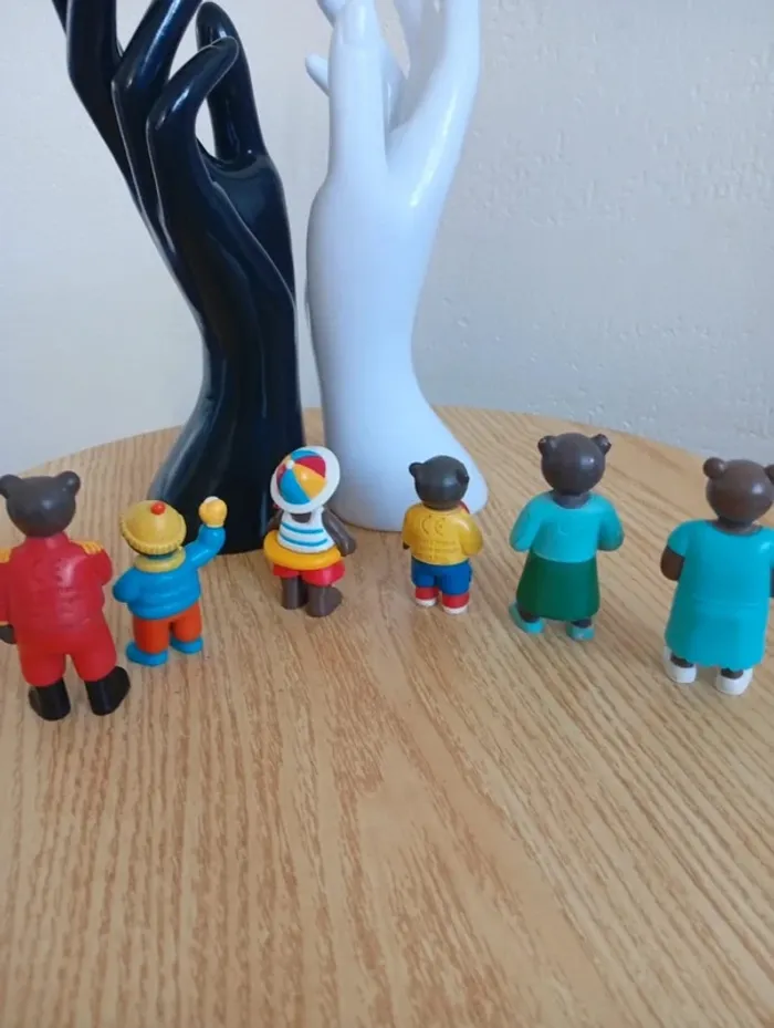 Lot figurines petit ours brun sa famille jouets enfants - photo numéro 7