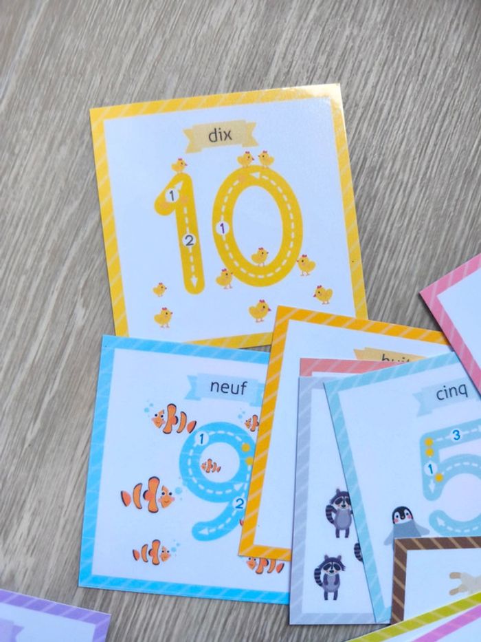 Cartes chiffres de 0 à 10 - photo numéro 4