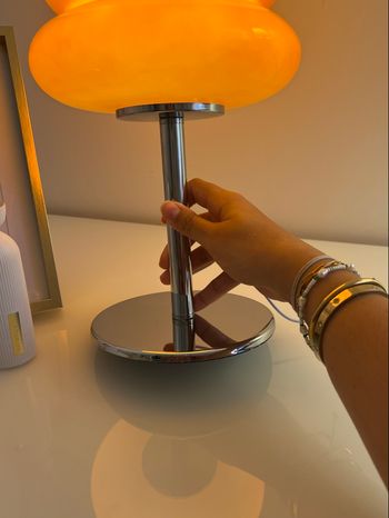 Lampe en verre vintage 