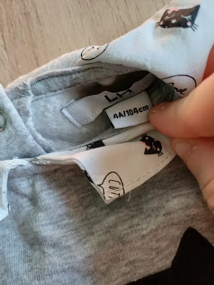 Sweat 2en1 chemise chat - photo numéro 6