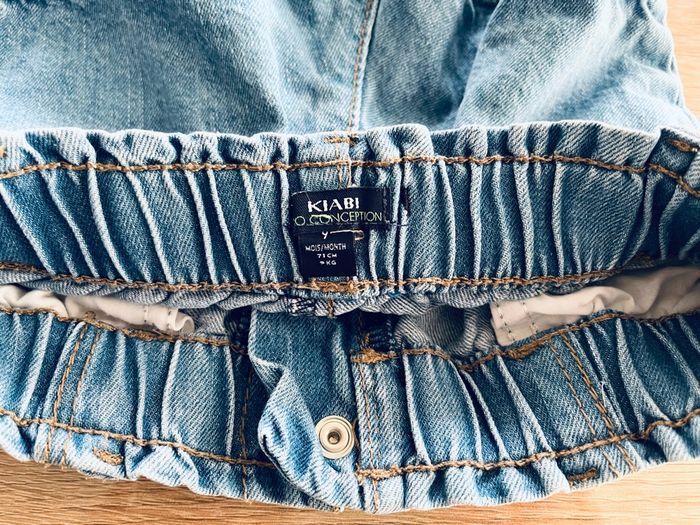 Short en jean « Kiabi » 9 mois - photo numéro 2