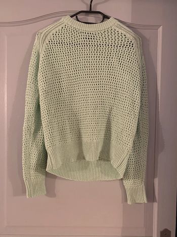 Pull vert pastel femme