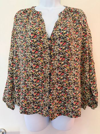 Blouse manches longues fleurie Gemo