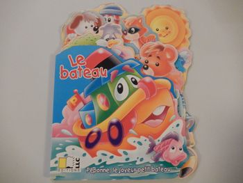Lot de 2 livres "le bateau" et "la locomotive"