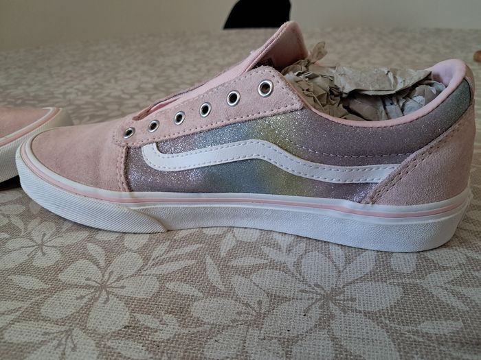 Vans rose paillettes  arc-en-ciel  taille 38 🌈 - photo numéro 5