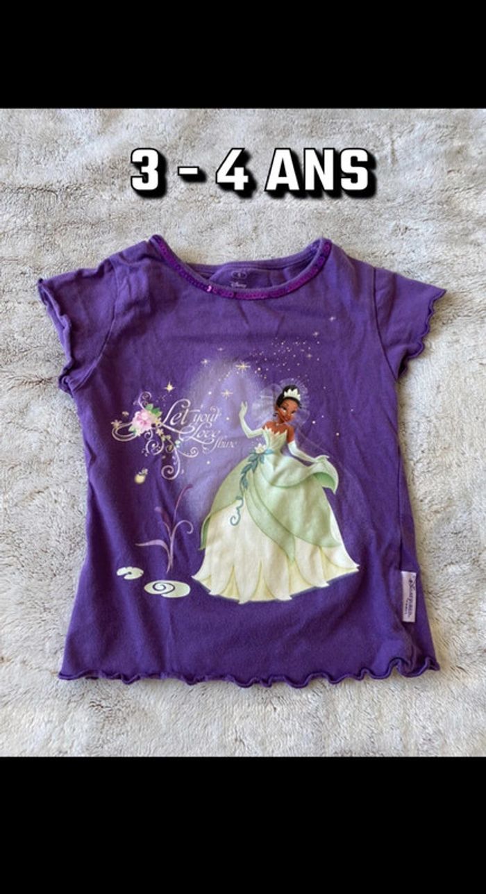 T-shirt Disney 3-4 ans La princesse et la grenouille