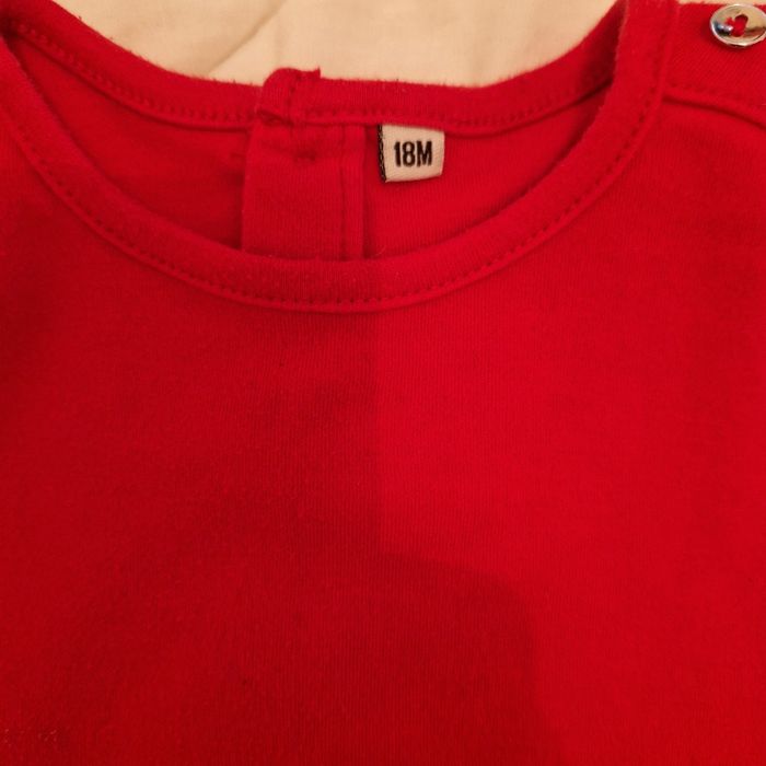 Tunique petit Chat rouge et bleu, Taille 18 mois , Neuve jamais portée - photo numéro 3