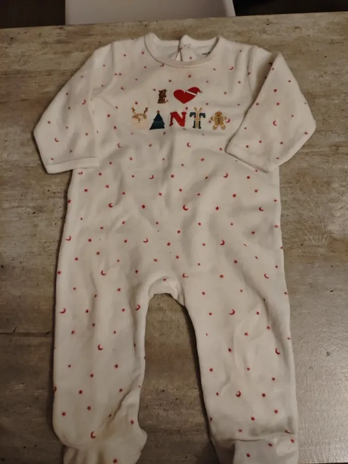 Pyjama vert baudet 12 mois