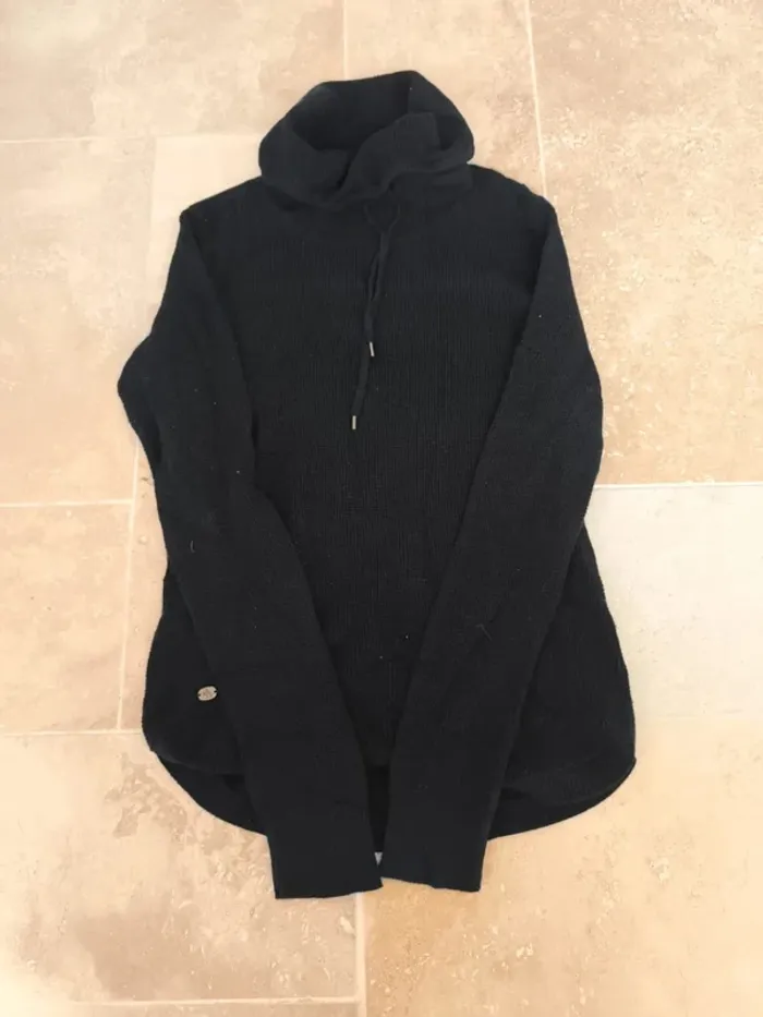 Pull Lauren Ralph Lauren femme M noir col roulé troué - photo numéro 9