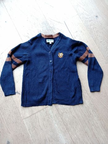 Gilet bleu garçon/fille 5 ans – Galeries Lafayette
