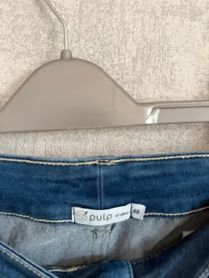 pantalon slim skinny bleu foncé Gémo taille 48 - photo numéro 2