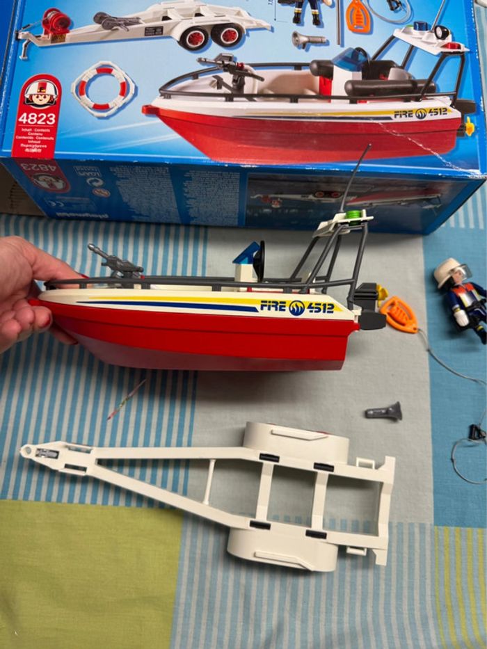 Playmobil Bateau de sauvetage avec remorque - photo numéro 3