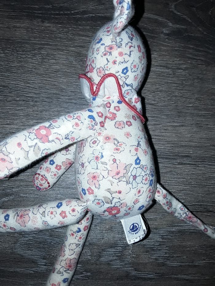 Petit Bateau - doudou souris coton fleuri - photo numéro 3