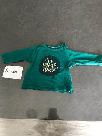 Teeshirt manches longues vert