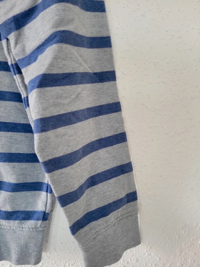 Pull garçon Okaidi 8 ans rayures motif vélo - photo numéro 7