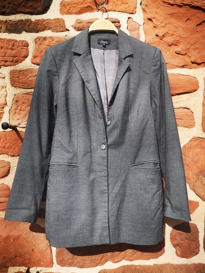 Veste blazer grise Etam