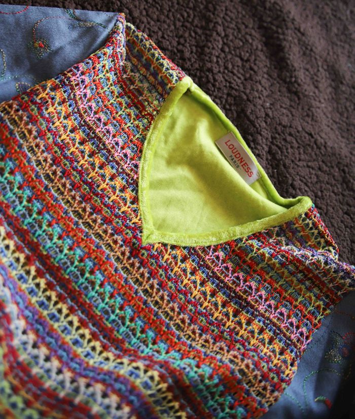 T-shirt vintage LoudnessParis, crochet/jeans - photo numéro 5