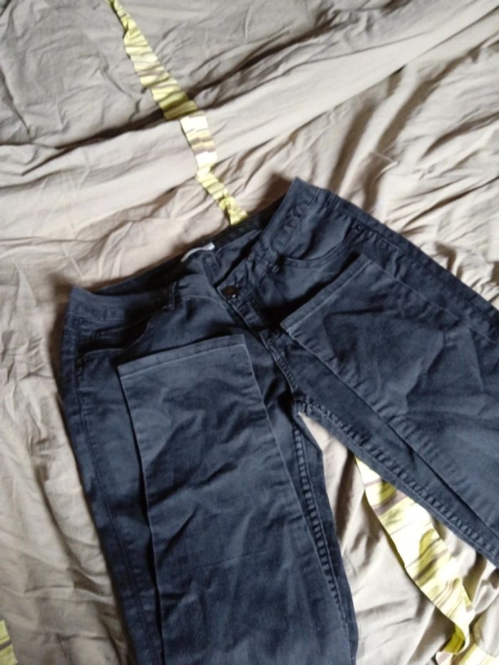 Jeans Promod taille 42 couleur gris noir - photo numéro 3