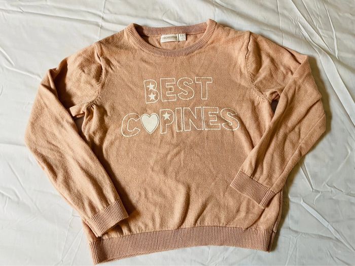 Pull rose poudré demie saison