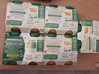 Lot de 10 pot de repas bébé 