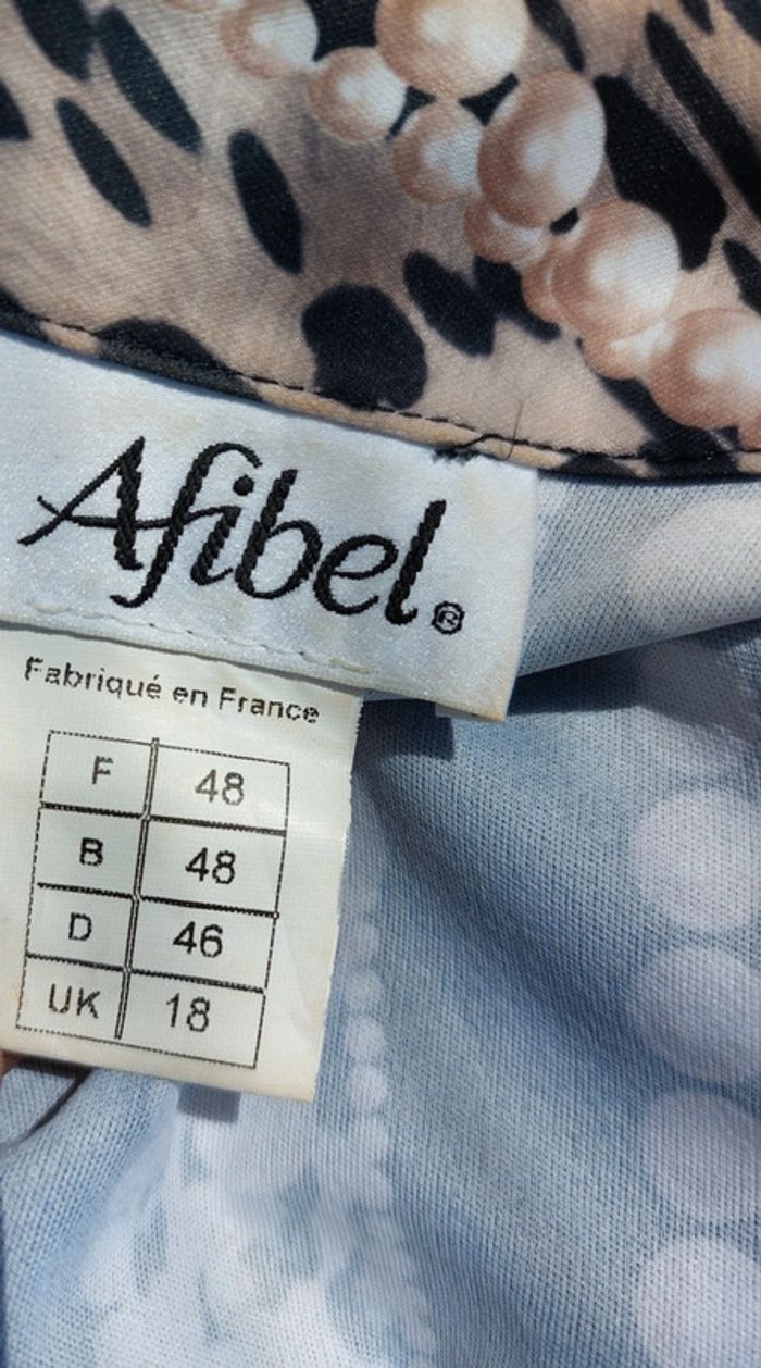 Veste chemise imprimée taille 48 Afibel - photo numéro 6