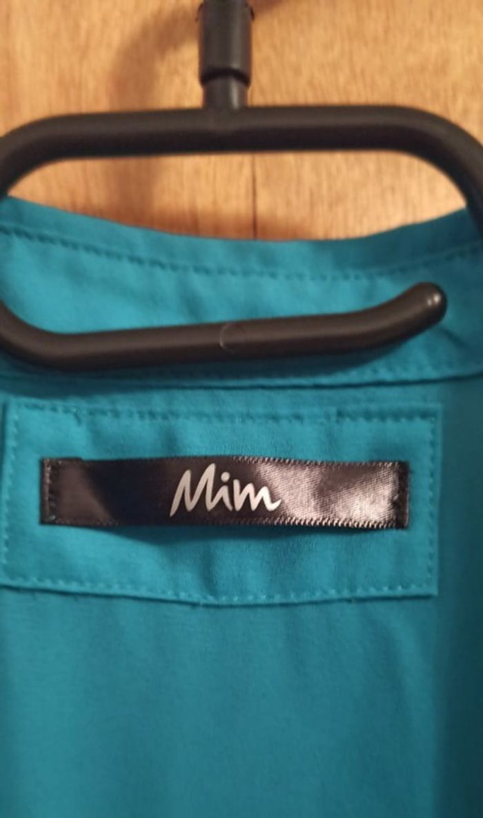 Chemisier fluide vert sans manches Mim - photo numéro 2