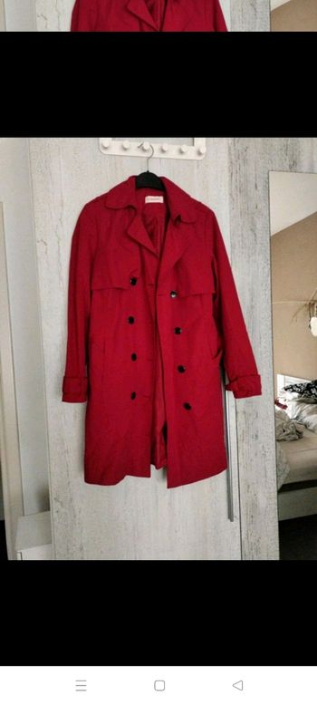 Trench rouge bordeaux neuf 