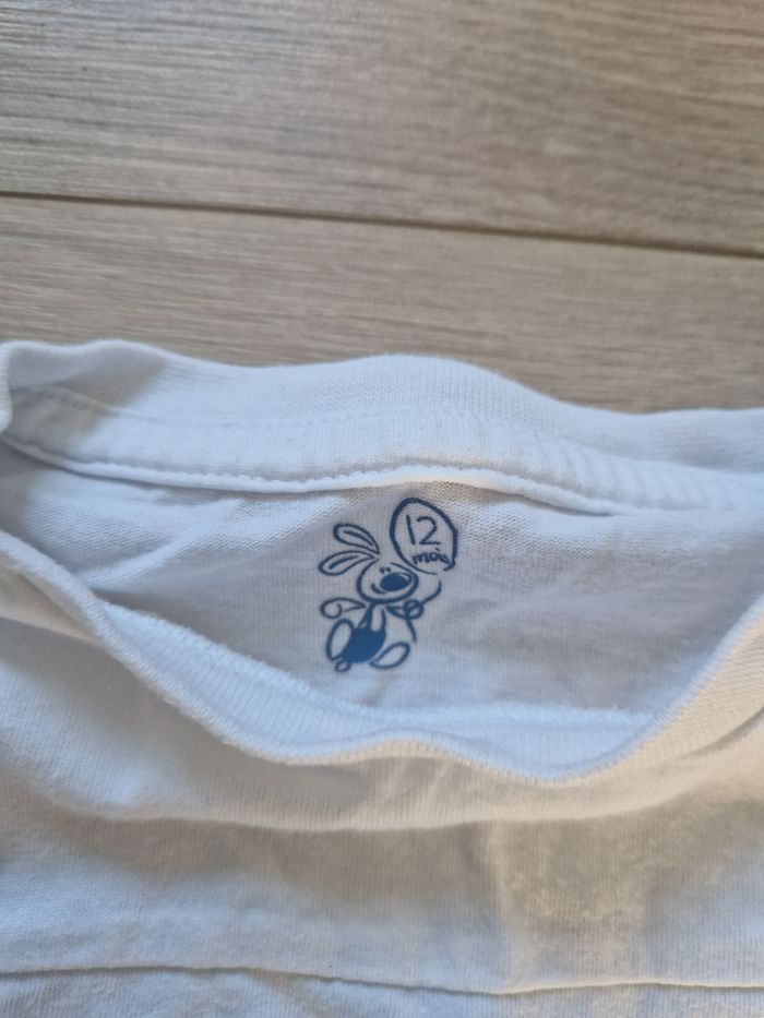 T-shirt bébé fille manches longues U tout petits 12 mois - photo numéro 3