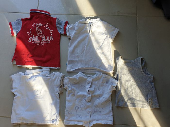 5 t-short manche courte 9 mois 71 cm 1an 12 mois 74 cm - photo numéro 8