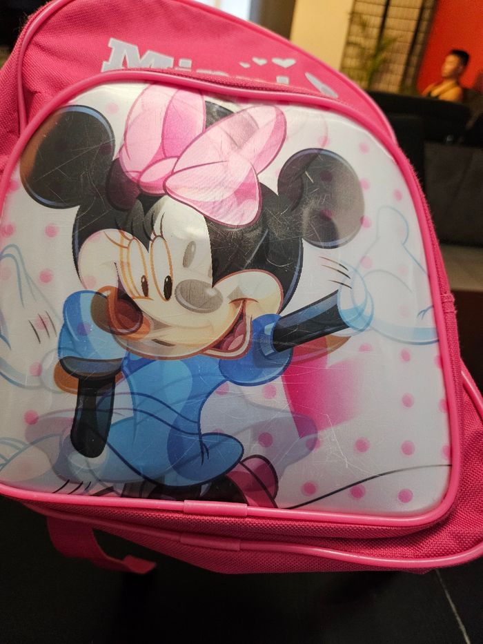 Sac à dos Minnie 3D 2poches Rose - photo numéro 4