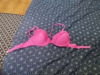 Haut maillot de bain rose