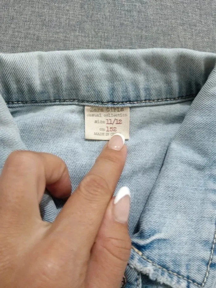 C64 veste jeans bleu Zara 11-12 ans - photo numéro 4
