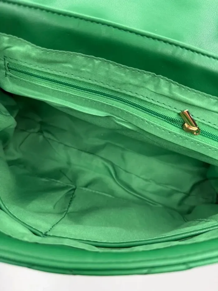 🎄 Magnifique sac à main / vert matelassé 🎄 - photo numéro 7